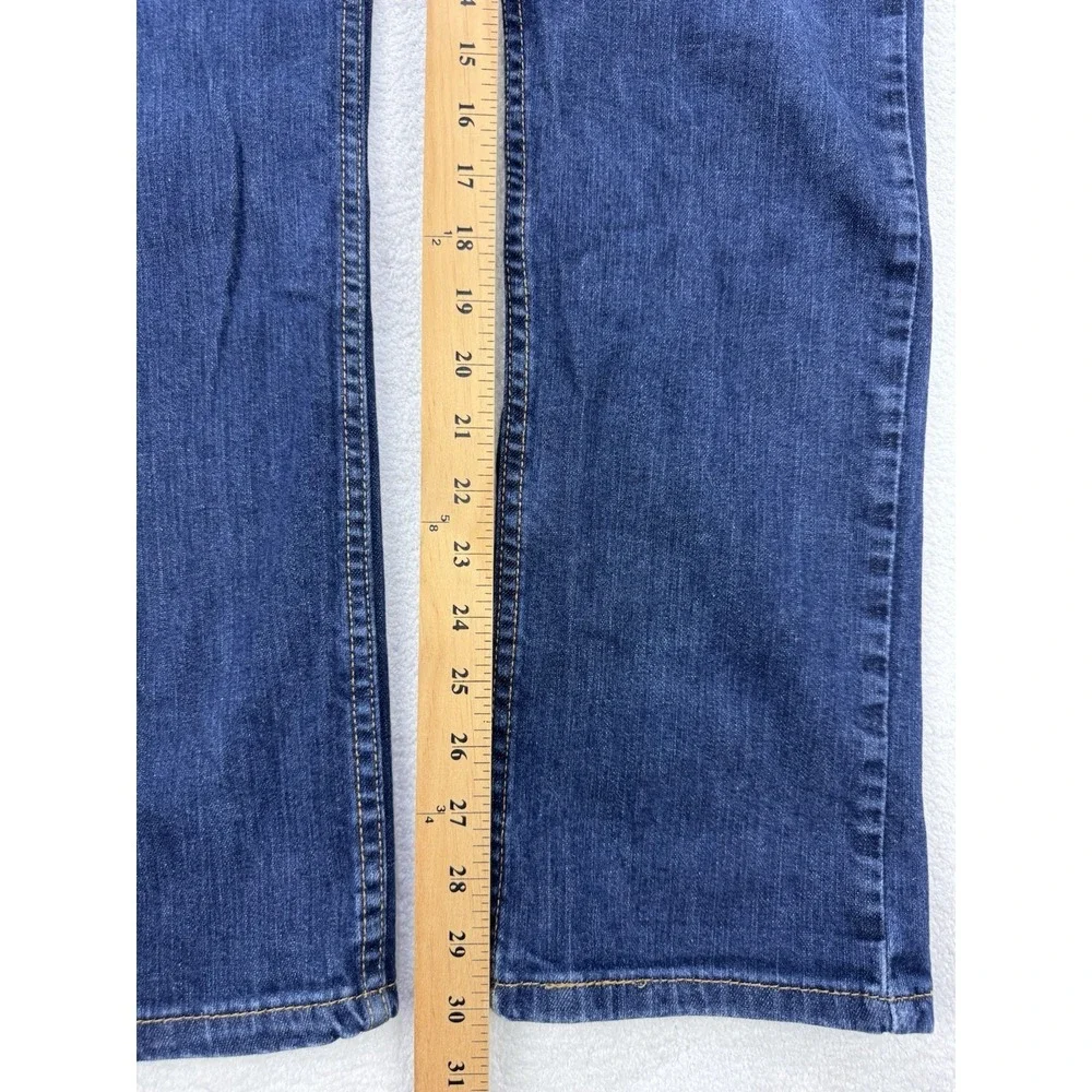 Levis 513 Jeans Men 32x30 Blue Slim Straight Stretch Whisker Distress Denim